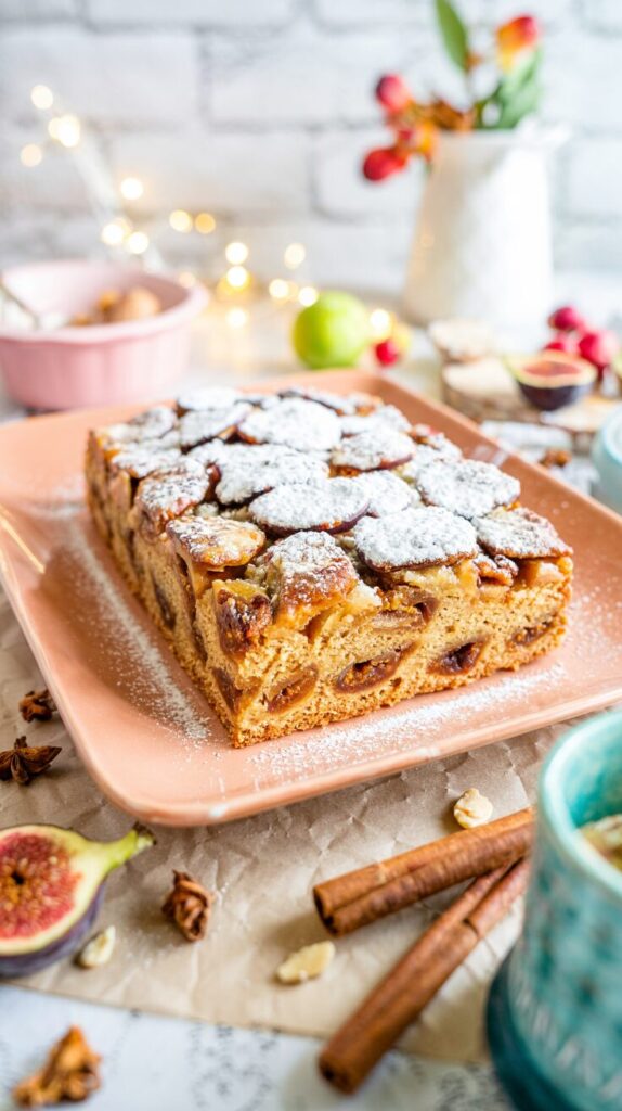 This dried figs cake is a dessert that showcases the natural sweetness of dried figs - serve it as a standalone treat or with whipped cream.