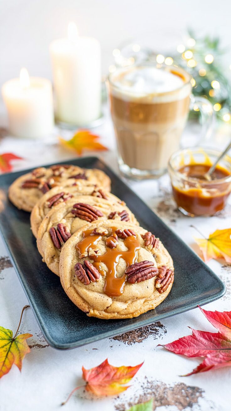These maple caramel pecan cookies are a delightful treat that combines the rich flavors of maple syrup and caramel with crunchy pecans.