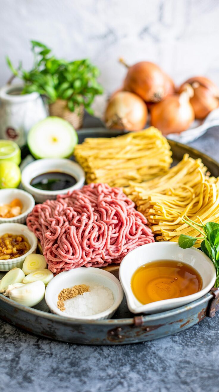 This Mongolian Ground Beef Noodles recipe combines savory ground beef with noodles, creating a quick and easy, but satisfying dish.