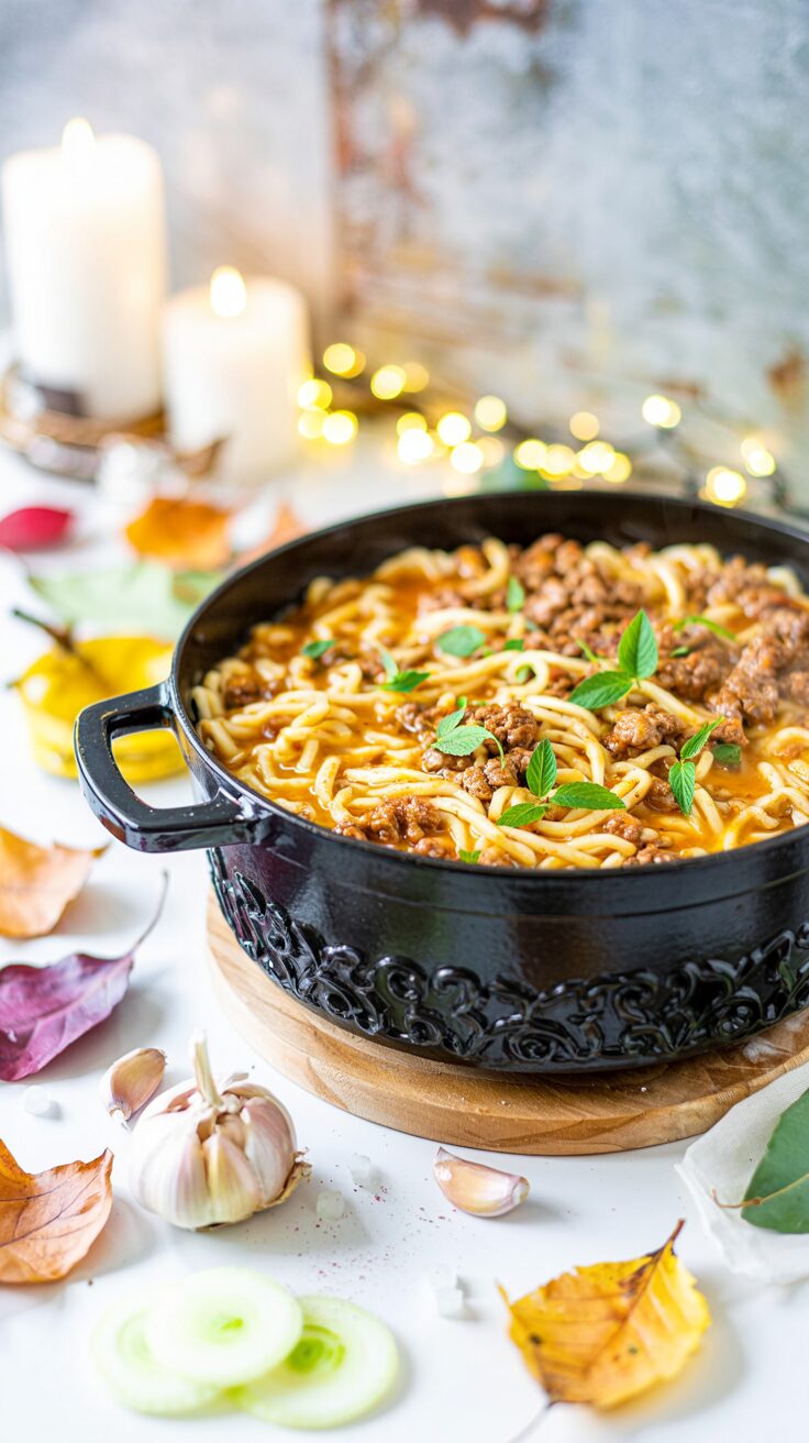 This Mongolian Ground Beef Noodles recipe combines savory ground beef with noodles, creating a quick and easy, but satisfying dish.