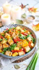 This Vegan Pineapple Tofu Stir-Fry is a delightful blend of sweet and savory flavors, featuring crispy tofu and juicy pineapple.