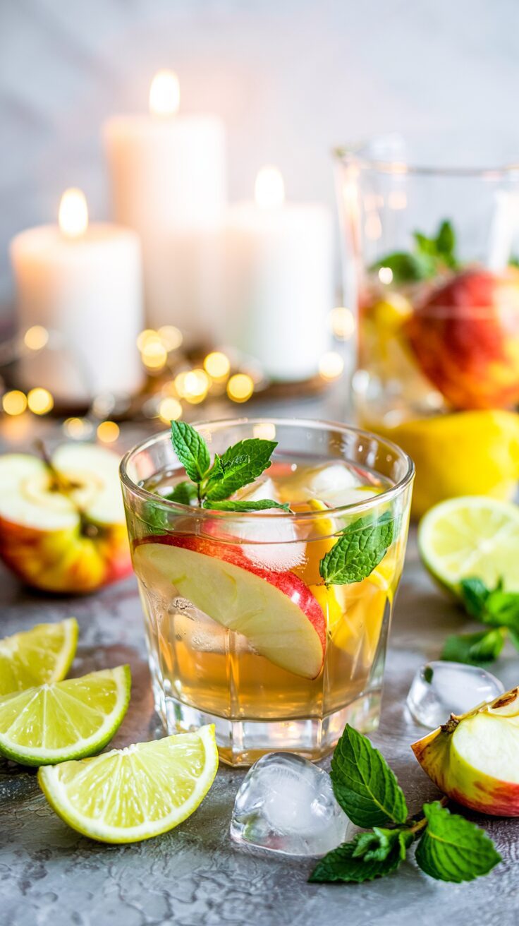 This apple martini mocktail is a delightful non-alcoholic version of the classic apple martini drink - and it's delicious, refreshing and easy