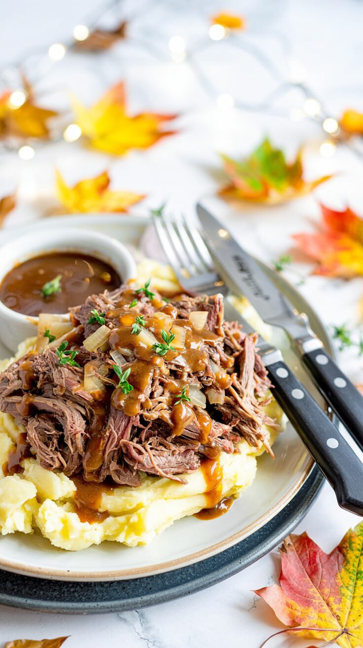 This crock pot shredded beef is an easy and delicious meal - the perfect dish for sandwiches, tacos, or served over mashed potatoes or rice.