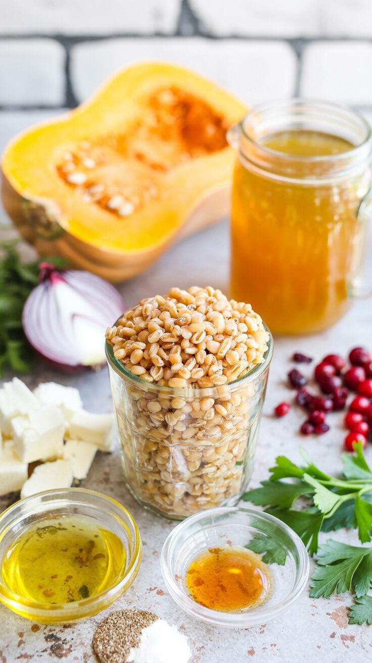 This nutritious Farro Salad with Roasted Butternut Squash and Cranberries is a delightful and delicious combination of flavors and textures.