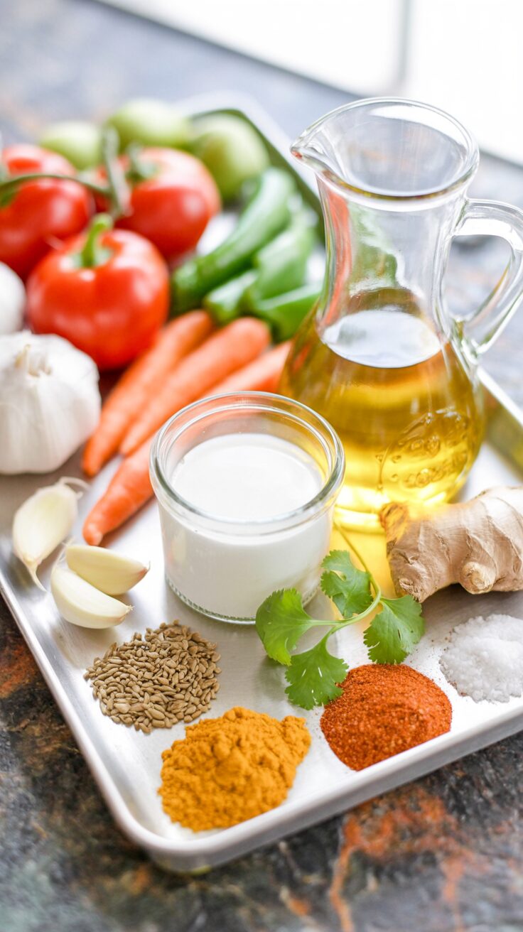 This traditional Indian vegetable curry is a flavorful and aromatic dish that showcases a variety of vegetables simmered in a creamy sauce.