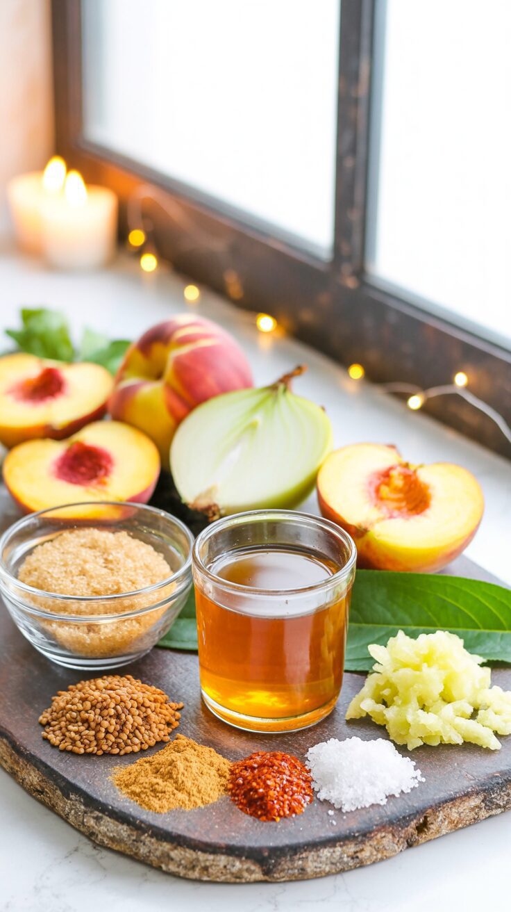 This peach onion chutney is a delightful blend of sweet, sour and savory flavors, making it a perfect accompaniment to so many dishes.