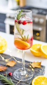 This sparkling vodka champagne cocktail is a refreshing, delicious, elegant drink perfect for celebrations like Christmas or New Year's Eve.