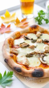 This Chicken Marsala Pizza combines the delicious rich flavors of classic chicken marsala with the convenience of pizza.