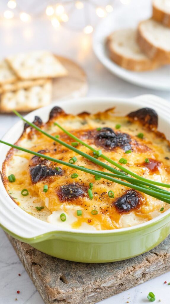 This Gruyere onion dip is a rich appetizer that combines the sweetness of caramelized onions with the nutty flavor of Gruyere cheese.