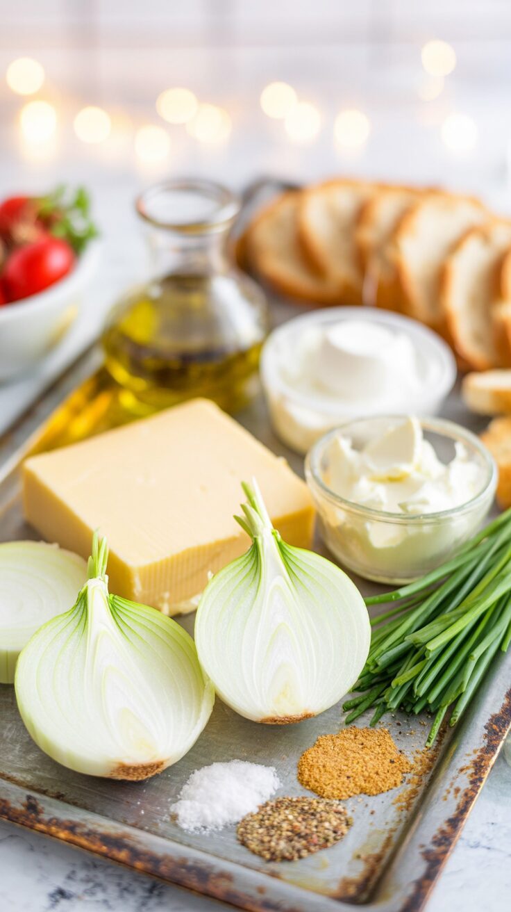 This Gruyere onion dip is a rich appetizer that combines the sweetness of caramelized onions with the nutty flavor of Gruyere cheese.