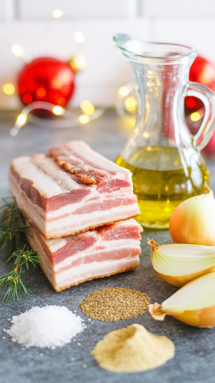 This pork belly air fryer recipe delivers a perfectly festive alternative for Christmas with crispy skin and tender meat with minimal effort.