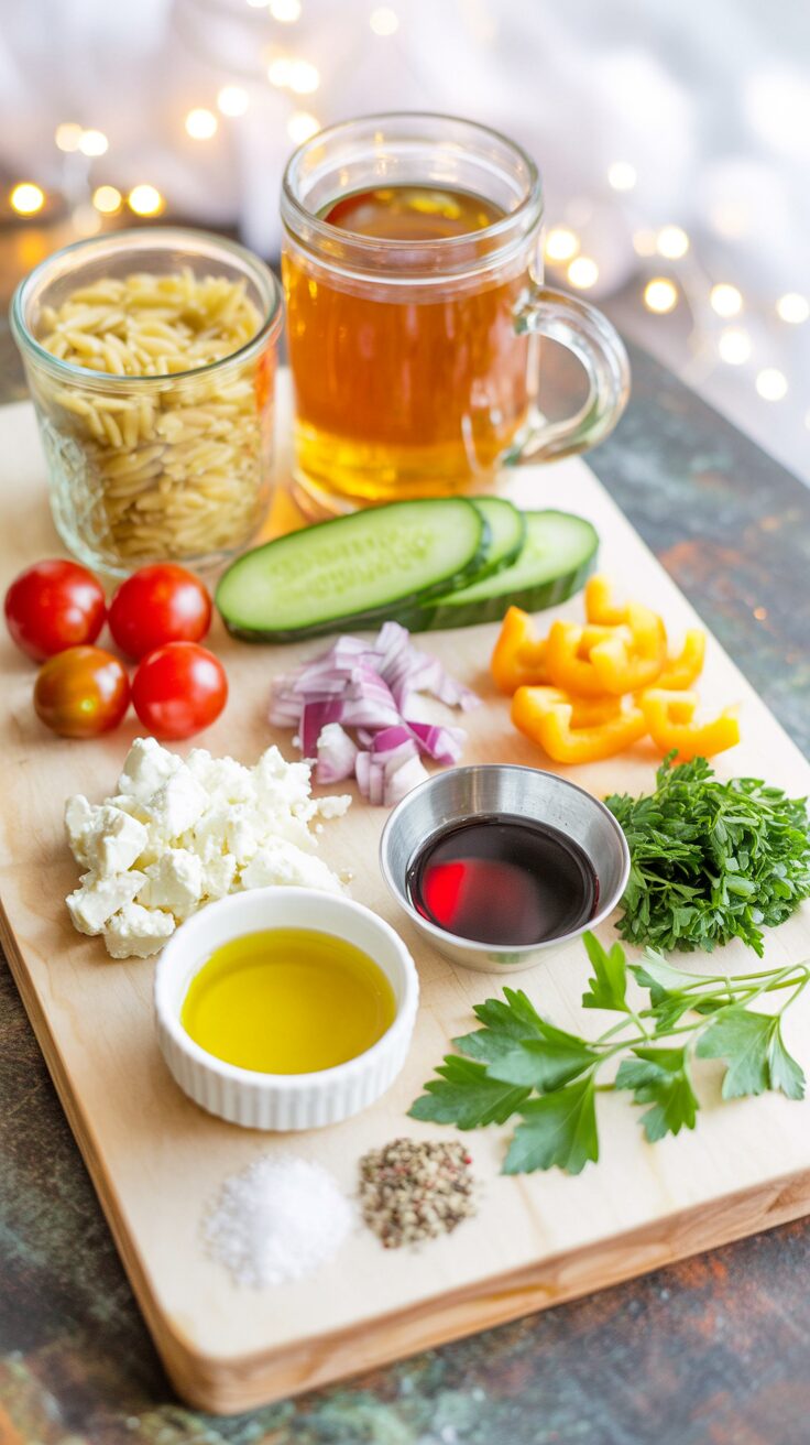 This Mediterranean Orzo Salad is a delicious refreshing and versatile every-day-dish, perfect for any occasion, that's quick & easy to make.