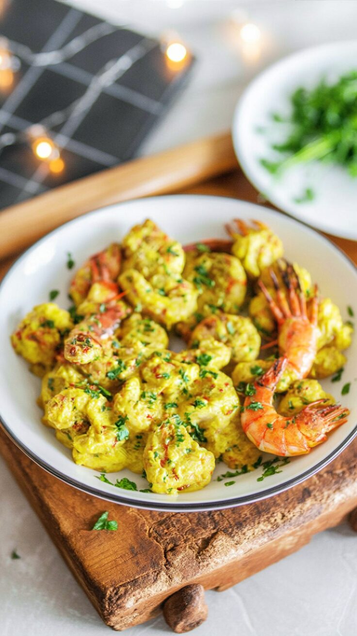 This shrimp with saffron recipe highlights the delicate and delicious flavor of shrimp combined with the luxurious essence of saffron.