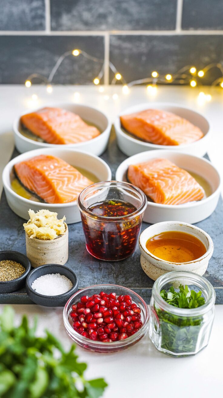 This pomegranate glazed salmon recipe features a delicious combination of sweet and tangy flavors, making it a perfect dish for any occasion.