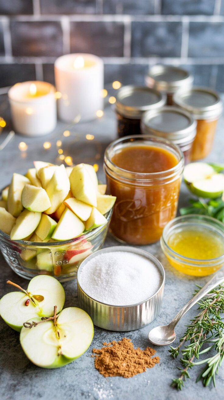 This salted caramel apple jam is a delightful and delicious spread for cheese e.g. that combines the flavors of sweet apples and rich caramel