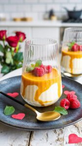 This passion fruit panna cotta is a delightful dessert that combines creamy texture with the tropical flavor of passion fruit.