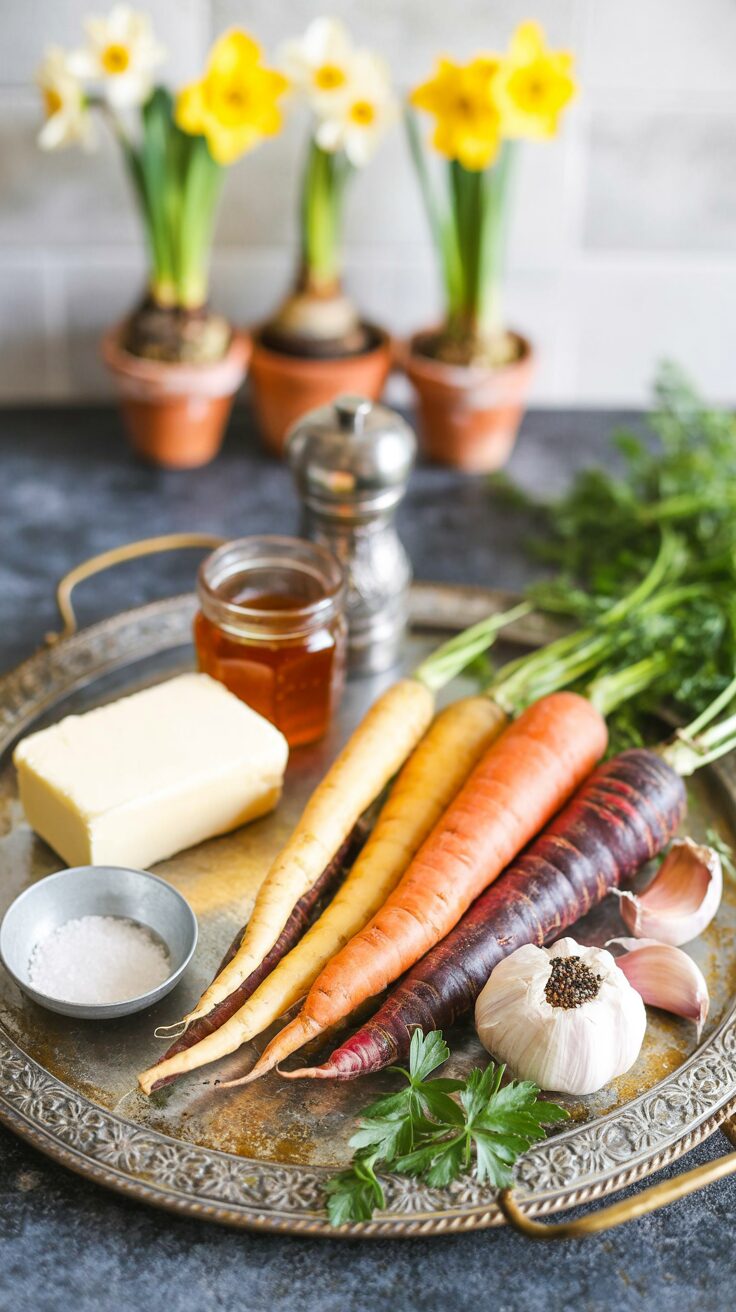 This savory honey butter glazed colorful carrots recipe is a delightful side dish that elevates any meal through rich colors and taste.