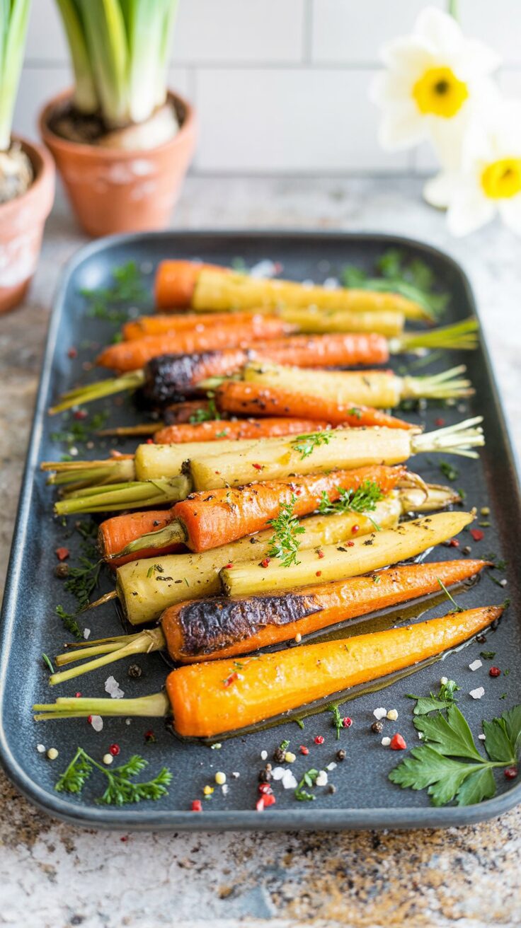 This savory honey butter glazed colorful carrots recipe is a delightful side dish that elevates any meal through rich colors and taste.