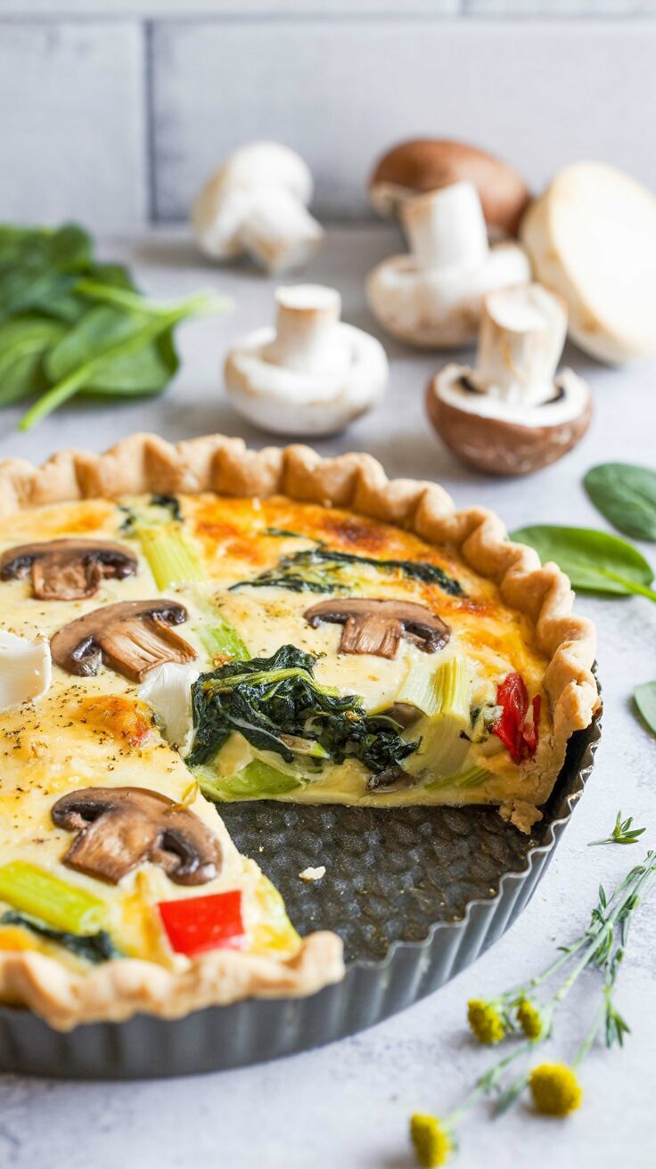 This winter vegetable quiche is a delightful dish that showcases seasonal nutritious vegetables - it's perfect for brunch or a cozy dinner.
