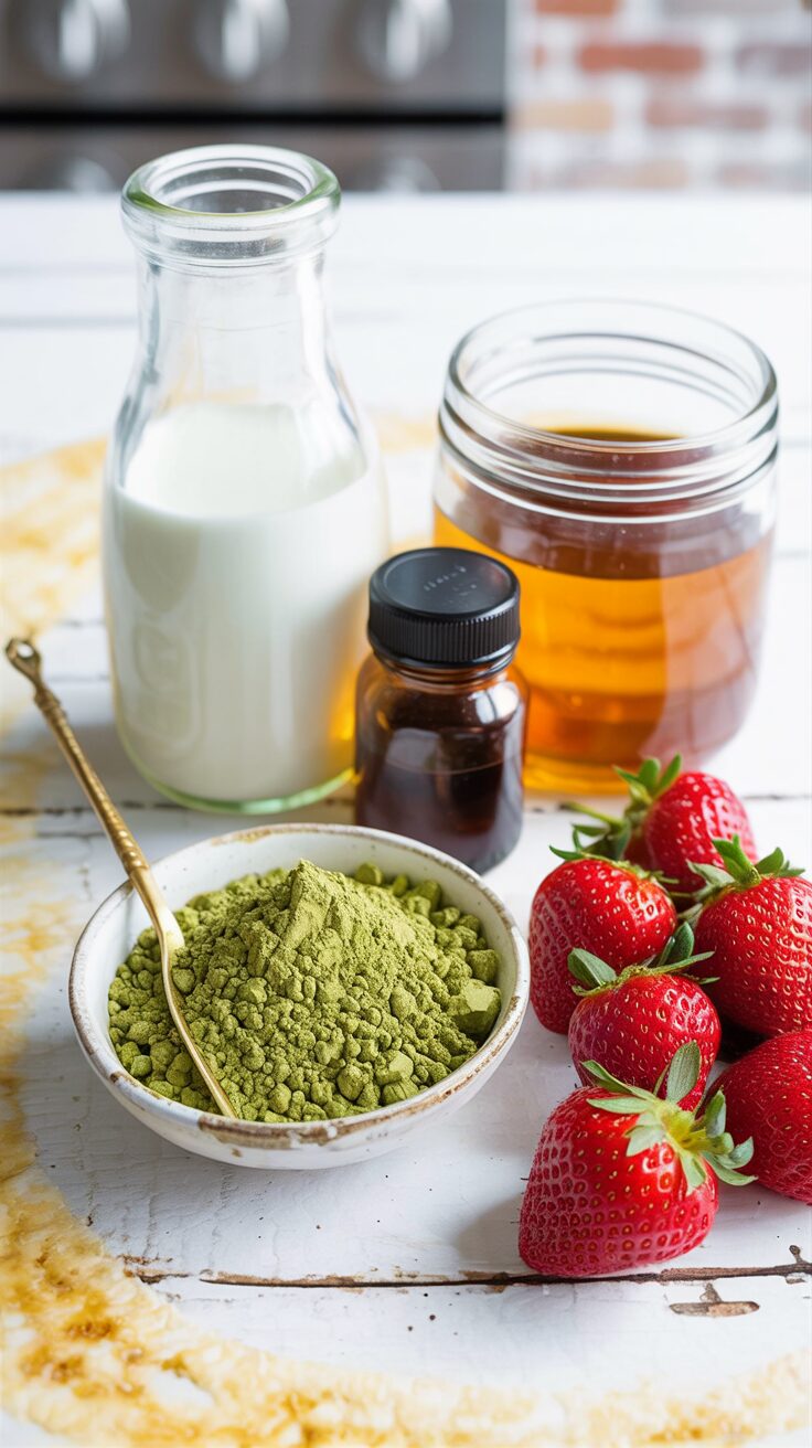 This Matcha Green Tea Almond Milk Latte is a creamy beverage that combines the flavors of matcha with the nutty richness of almond milk.