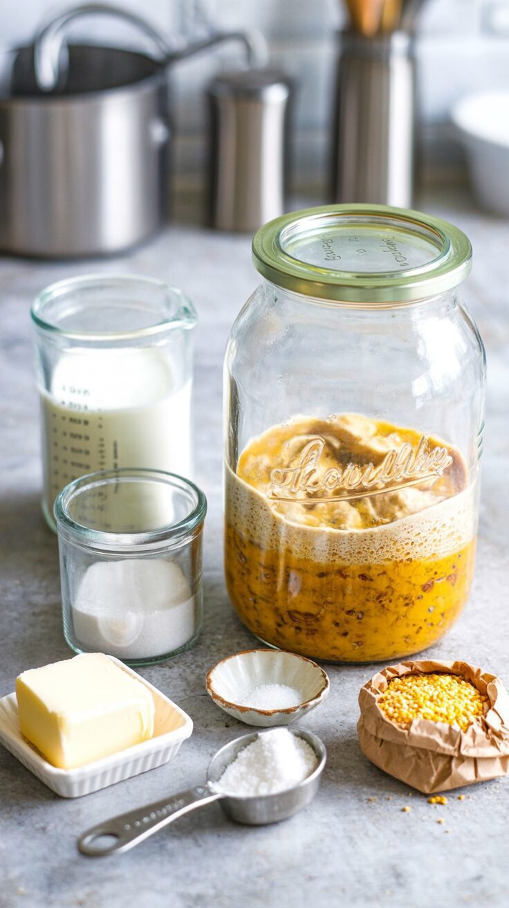 These sourdough muffins are a delightful twist on traditional English muffins, offering a tangy flavor and a perfect texture for toasting.