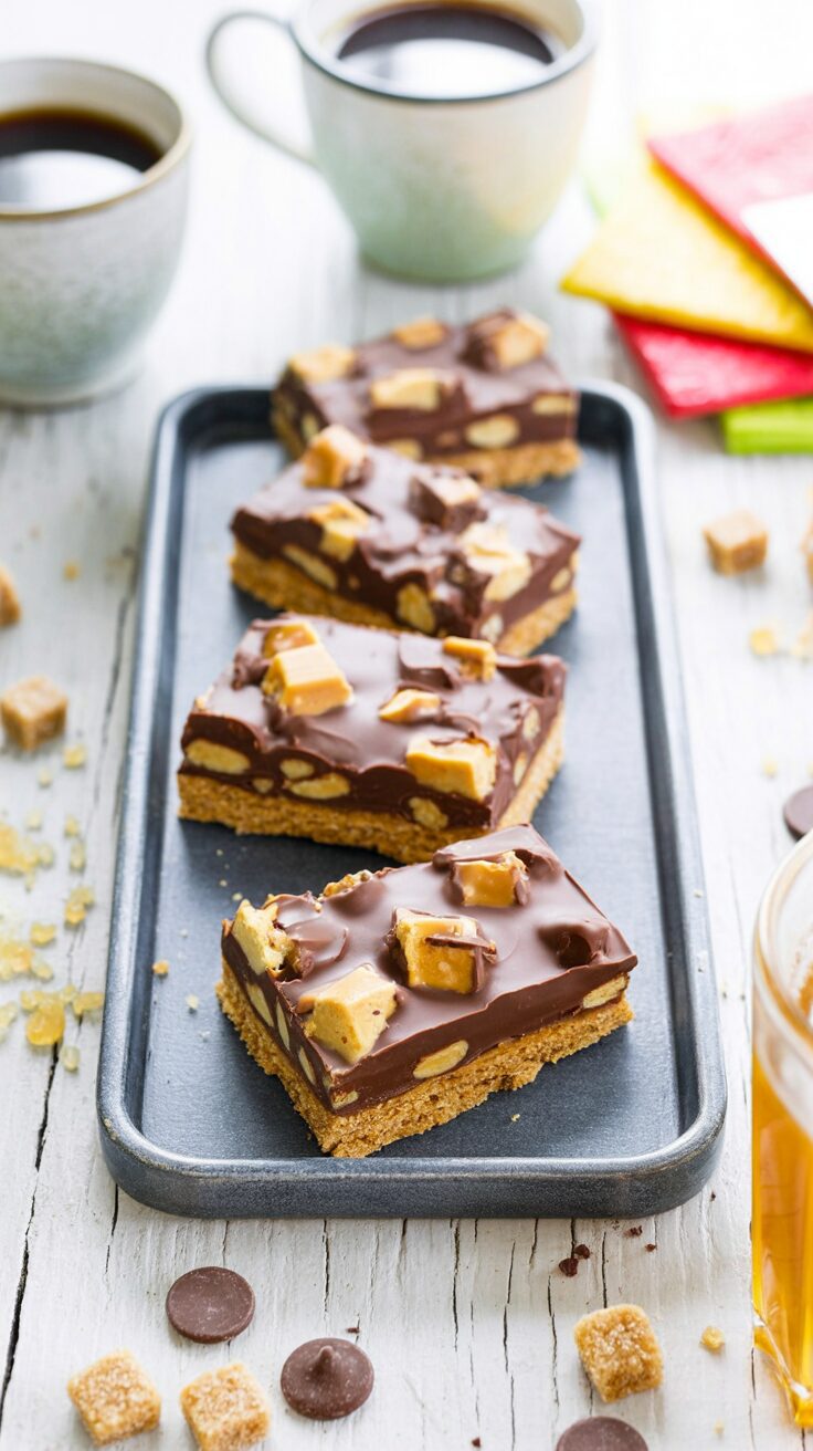 The 4 ingredient graham cracker toffee bars are a quick dessert that combines the sweetness of toffee with the crunch of graham crackers.