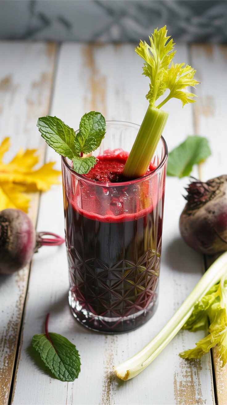 This Apple Beet Carrot Ginger Juice is a healthy drink that combines the sweetness of apples and carrots with the flavor of beets and ginger.