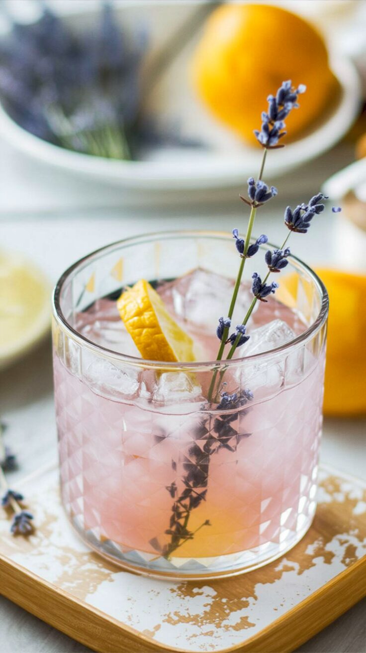 The Lavender Gin Sour is a refreshing cocktail that combines the delicious floral notes of lavender gin with the tartness of citrus.