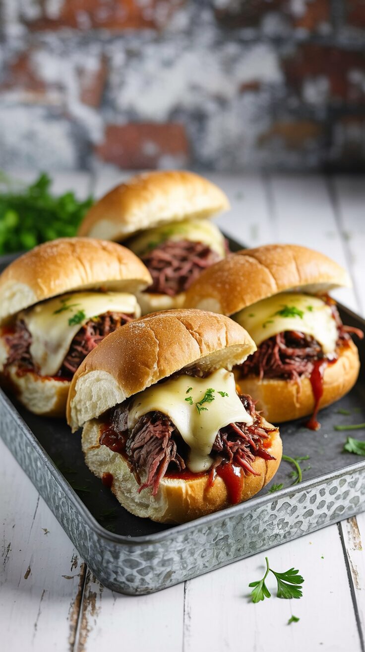 This Slow Cooker French Dip Sandwiches recipe is a simple, but delicious and satisfying meal that requires minimal effort.
