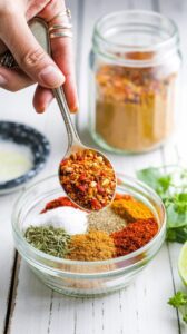 This spice mix chilli con carne is a flavorful blend that enhances the taste of your chilli con carne, that's easy to mix and use.