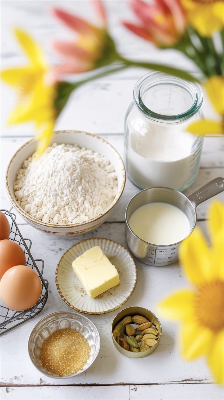 Swedish bun cakes, also known as Swedish egg cakes, are very Swedish and combine the flavors of cardamom with a soft, sweet bread texture.
