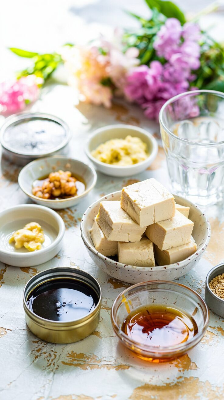 This Baked Teriyaki Tofu is a delicious and satisfying vegan dish that showcases the rich flavors of teriyaki sauce and is delicious on top.