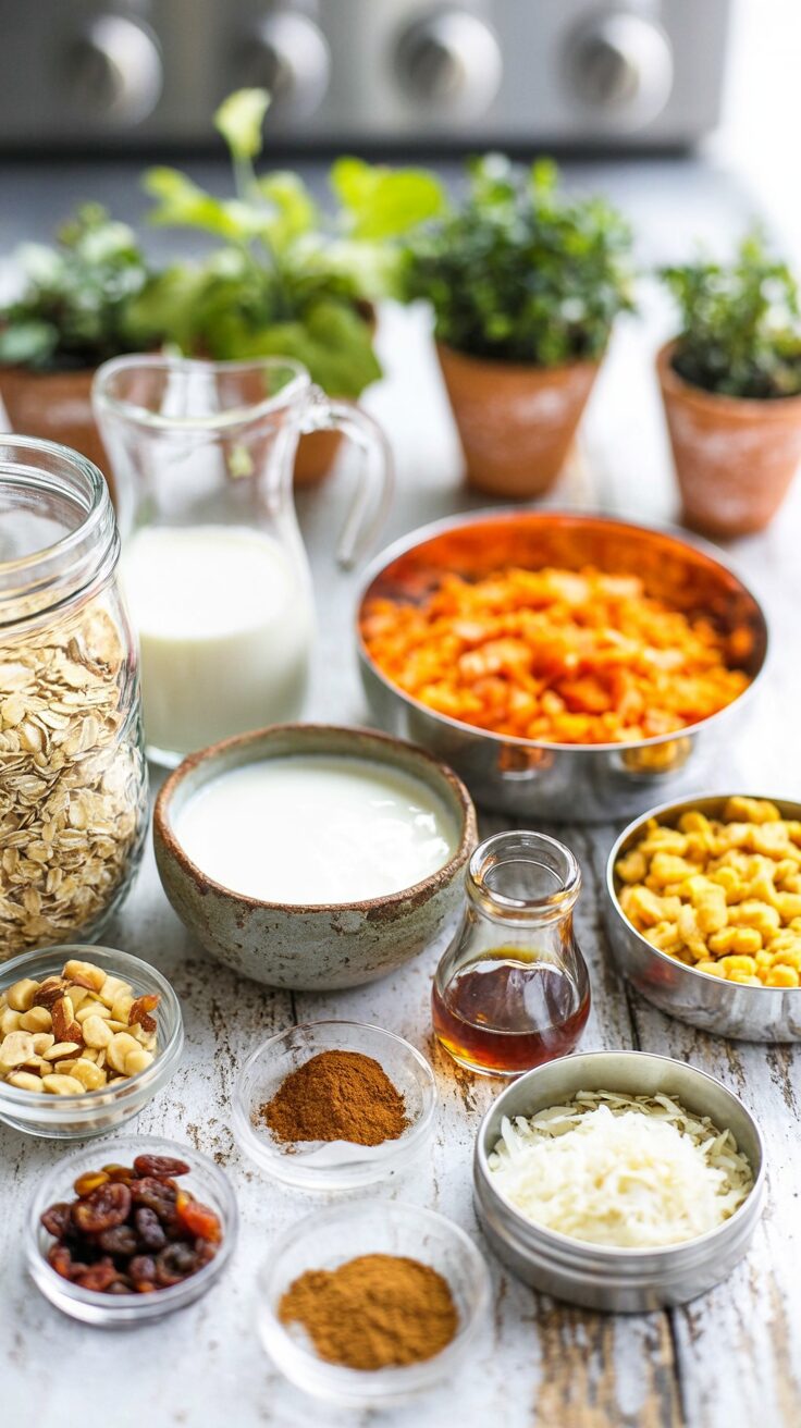 Carrot Cake Overnight Oats are a nutritious breakfast that combines the flavors of classic carrot cake with the convenience of overnight oats.