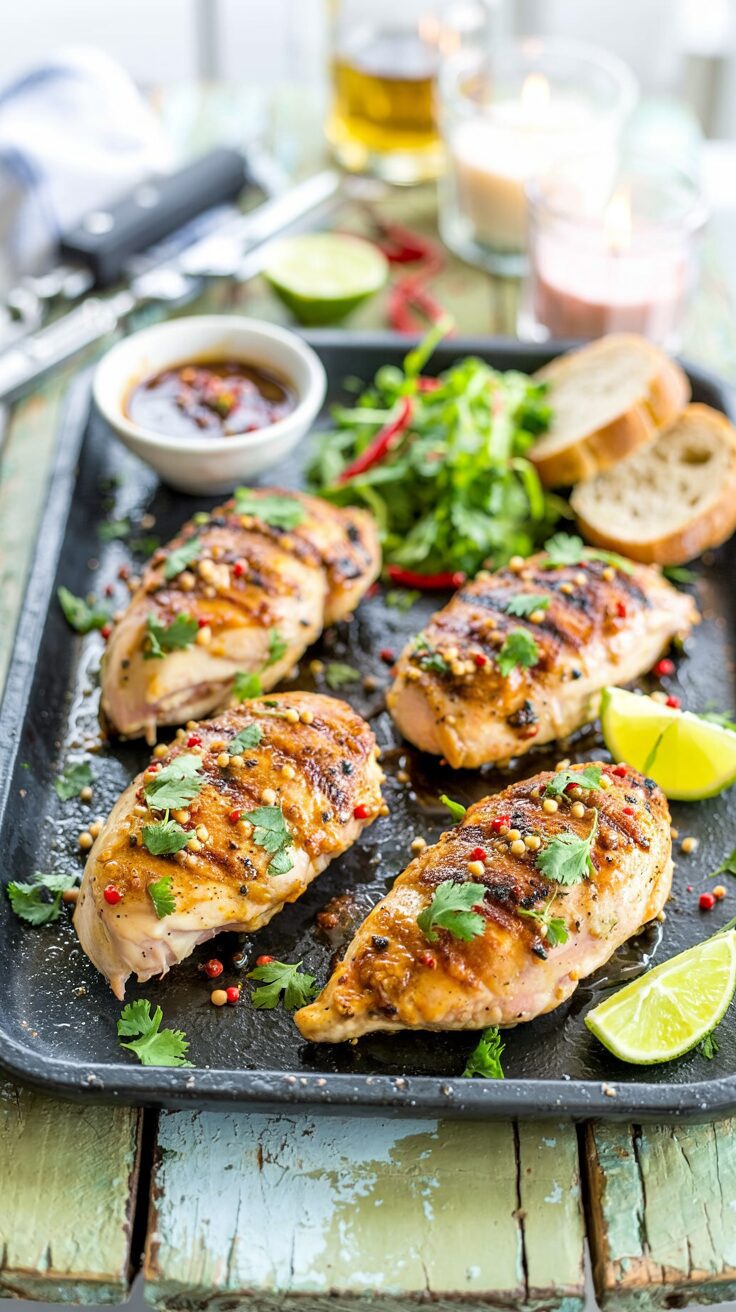 This grilled chili lime chicken is a flavorful and zesty dish, that's quick and easy to make and perfect for summer barbecues.