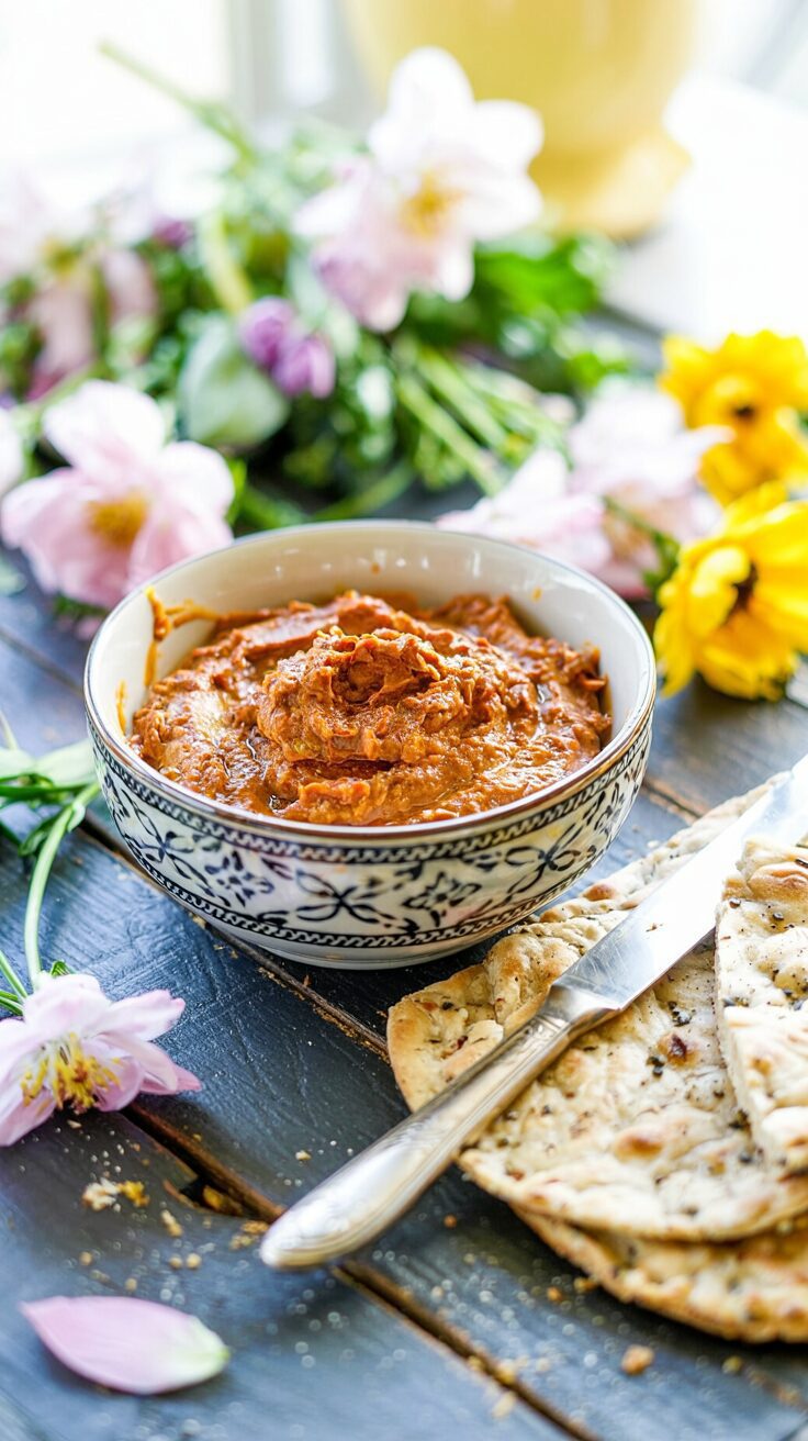 Muhammara sauce is a flavorful and versatile dip originating from the Middle East, particularly popular in Lebanese cuisine.
