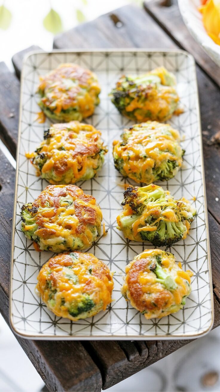 These Cheesy Broccoli Fritters are a delicious way to enjoy veggies while satisfying your cheese cravings - and they are very easy to make.