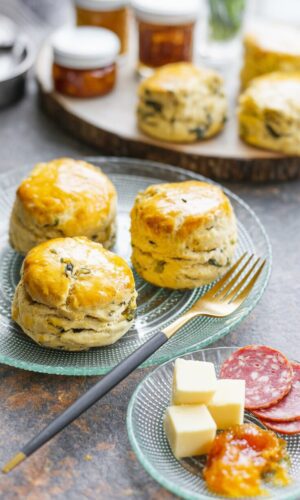 These savory scones are a delightful treat perfect for any occasion - they make an excellent addition to breakfast, brunch, or as a snack.